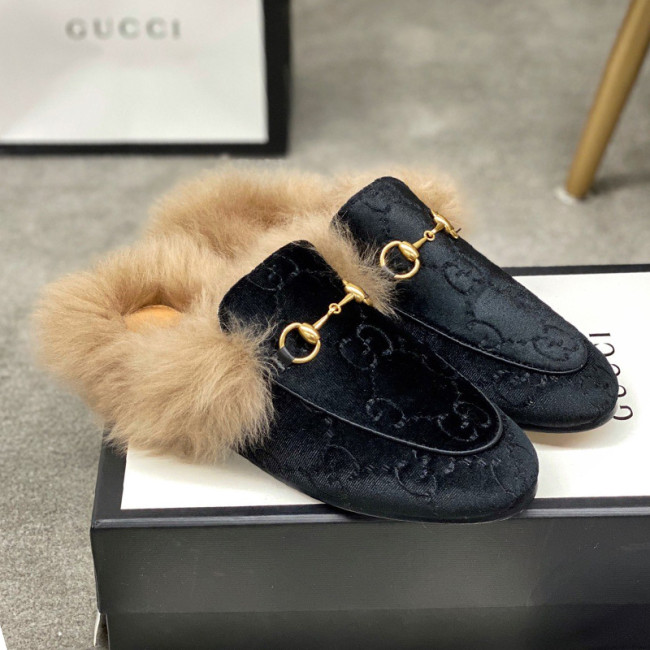 Gucci Womens Shoes Casual Loafers Design Luxury Brand Leather Princetown with Original Box Whatapp