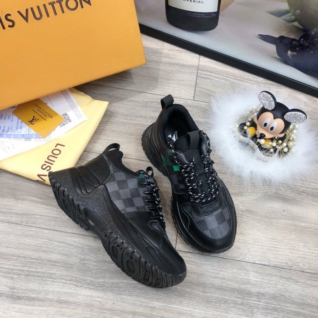 Louis Vuitton Men Shoes Fashion Sneakers Luxury Brand Mens Run Away Pulse Sneaker Casual Shoes with Original Box Whatapp