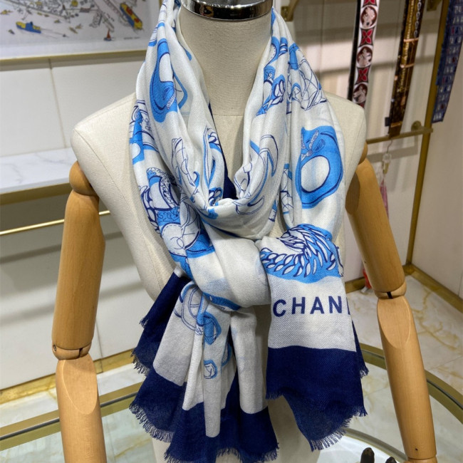 Chanel Scarves Womens Fashion Scarf with Original Box Whatapp