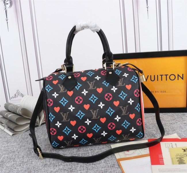 Louis Vuitton Womens Bag GAME ON SPEEDY BANDOULIÈRE 25 Luxury Brand Design with Original Box Whatapp