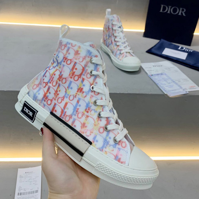 Dior Womens Mens Shoes Sneakers Luxury Brand Unisex Design B23 High-Top Sneaker with Box Whatapp