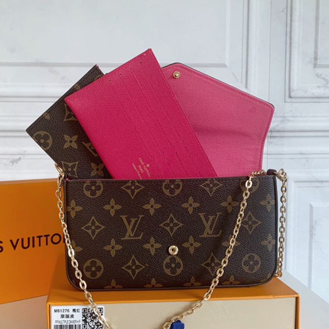 Louis Vuitton Womens Bags Shoulder Messenger Bag Luxury Brand FÉLICIE POCHETTE leather with Original Box Whatapp