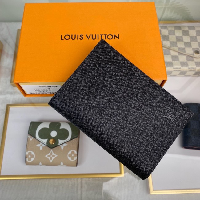 Louis Vuitton Mens Wallets Purse Luxury Brand Designer PASSPORT COVER Taiga Leather with Original Box M64596 Whatapp