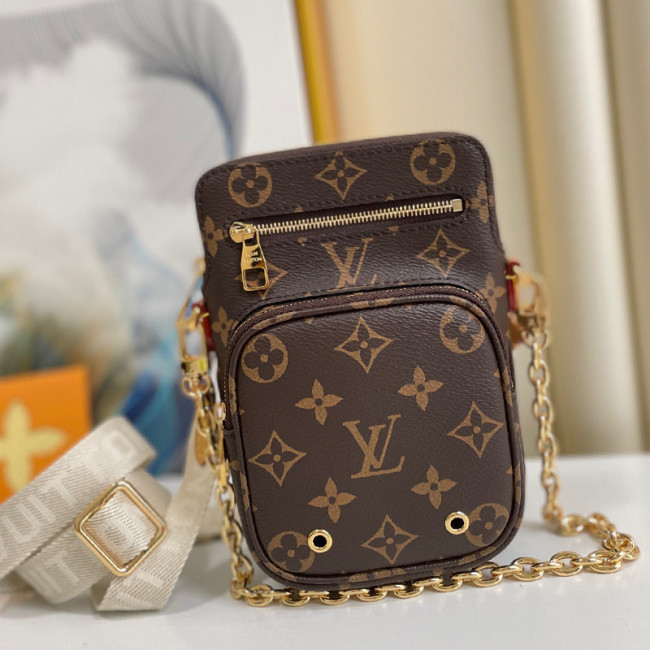 Louis Vuitton Womens Mens Bags Luxury Brand Crossbody Bags UTILITY PHONE SLEEVE M80746 Monogram coated canvas with Original Box Whatapp