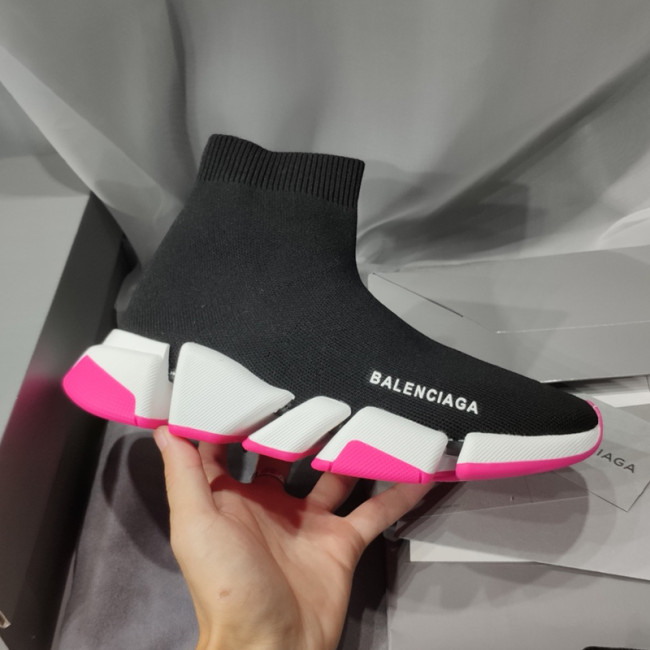 Balenciaga Men Shoes Sneakers Breathable Design Luxury Brand MEN'S SPEED 2.0 SNEAKER IN BLACK with Original Box Speed Sneakers Whatapp