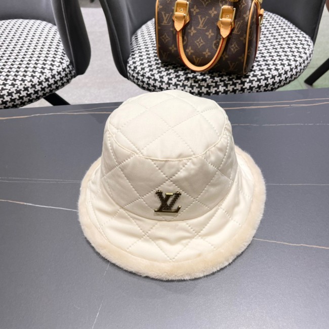 Louis Vuitton Womens Cap Bucket Hat Luxury Brand with Original Box