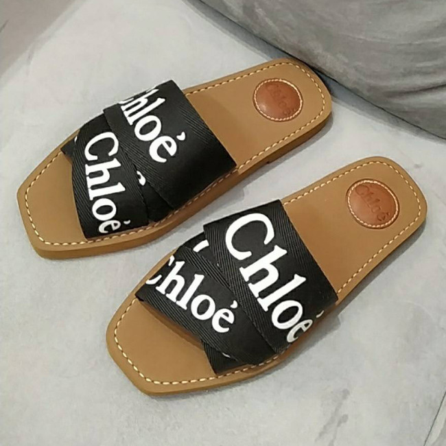 Chloe Womens Shoes Mule Slides Sandals Slippers Luxury Brand with Original Box Summer Design Whatapp