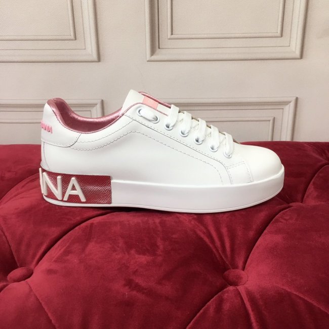 Dolce&Gabbana Women Shoes Fashion Sneakers Calfskin Nappa Portofino Sneakers With LamÉ Details Whatapp