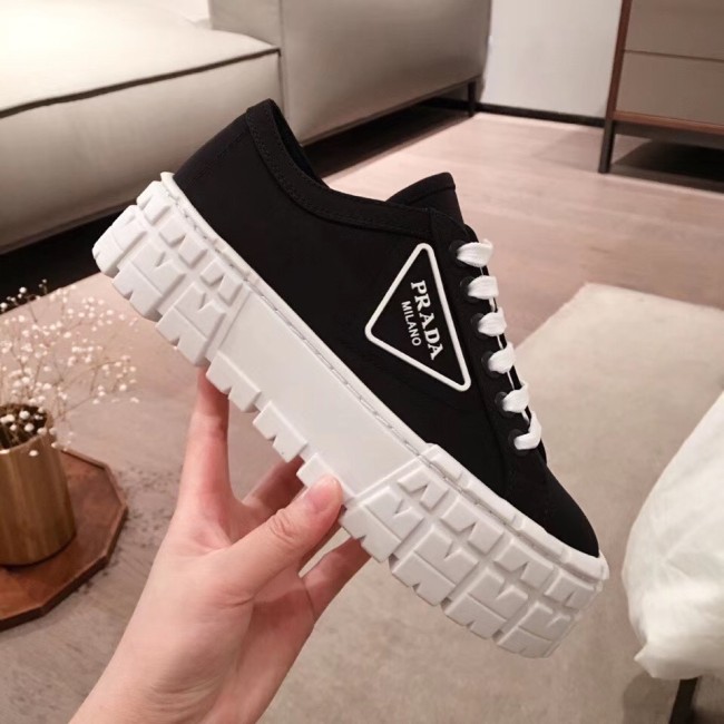 Prada Women Shoes Luxury Brand Nylon gabardine sneakers with Original Box 1E260M_MMS_F0IAU_F_050 Whatapp