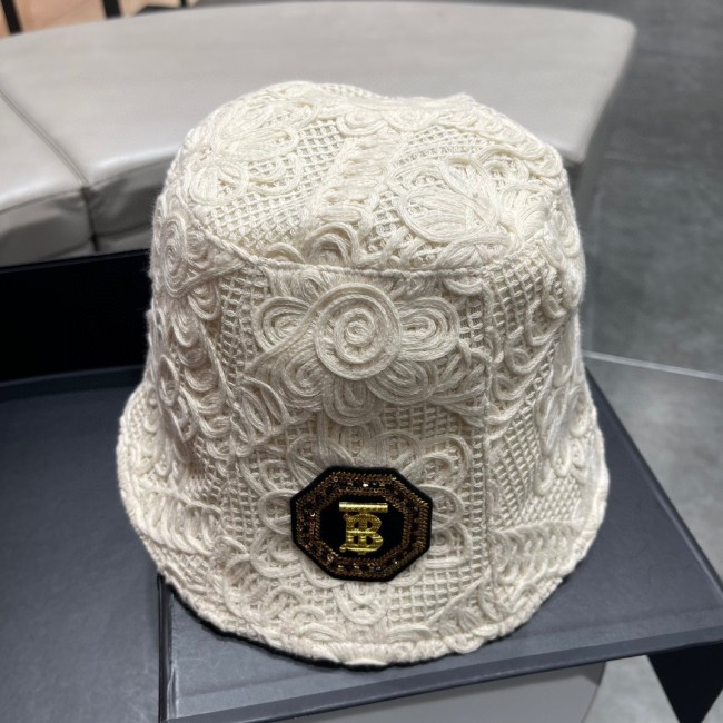 Burberry Womens Cap Bucket Hat Luxury Brand with Original Box