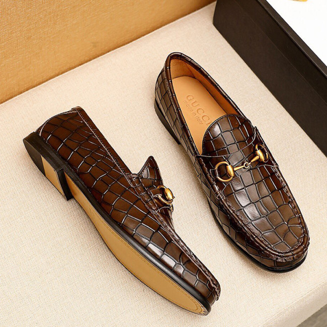 Gucci Mens Shoes Leather Design Luxury Brand Business Dress Shoes for Men with Original Box Whatapp