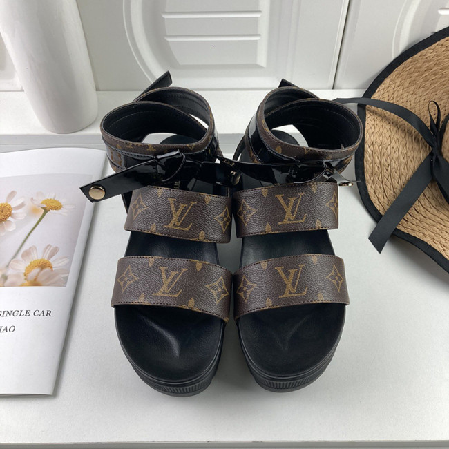 Louis Vuitton Women Shoes Fashion Sandals LAUREATE PLATFORM SANDAL Whatapp