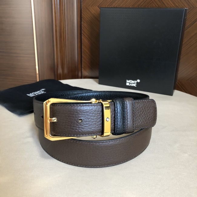 Montblanc Mens Leather Belts Luxury Brand Design Fashion Type with Original Box Whatapp