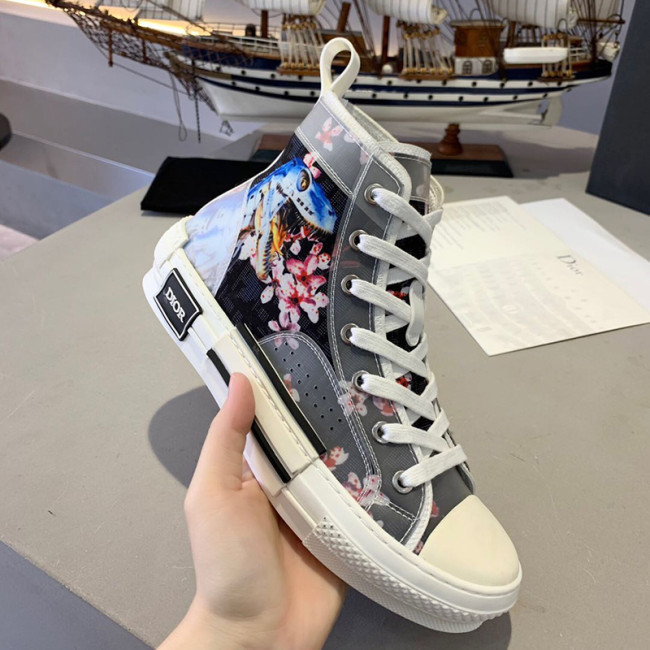 Dior Womens Mens Shoes Sneakers Luxury Brand Unisex Design B23 High-Top Sneaker with Box Whatapp