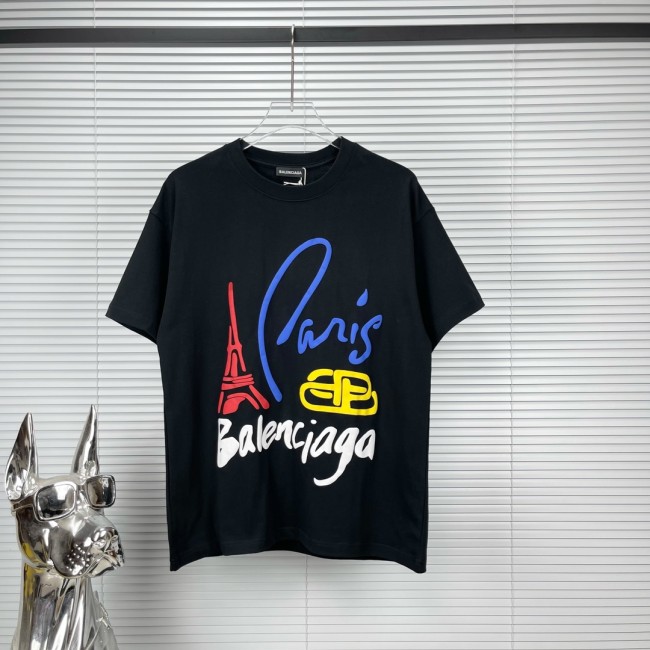 Balenciaga Luxury Brand Women Mens Short Sleeve T-Shirt Whatapp