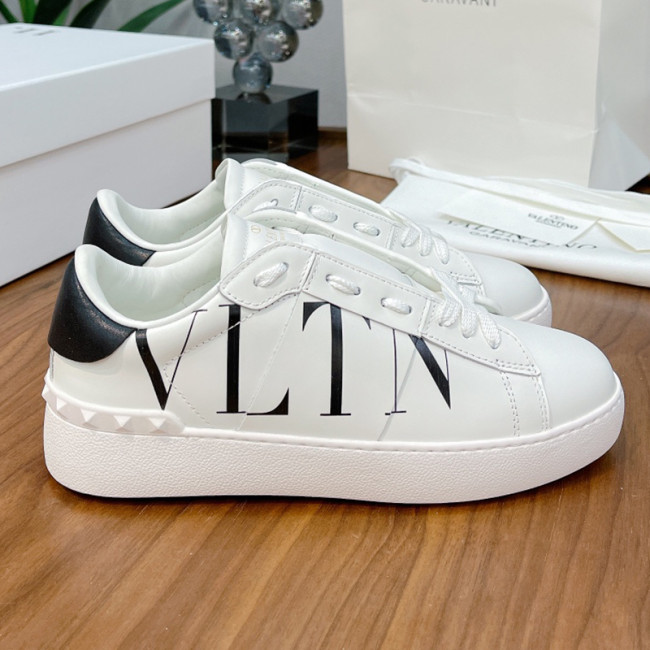 Valentino Men Shoes Fashion Design Luxury Brand OPEN SNEAKER WITH VLTN PRINT with Original Box WY2S0830XZUKR5 Whatapp