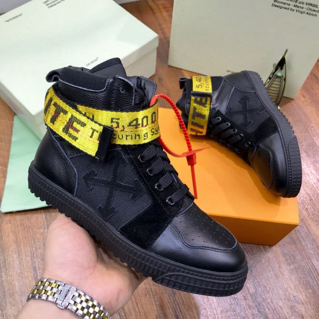 Off-White Men Shoes Sneakers Luxury Brand High-Top Design Boots Whatapp