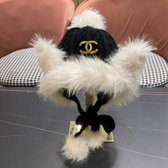 Chanel Womens Hats Luxury Brand Knit Hat with Original Box