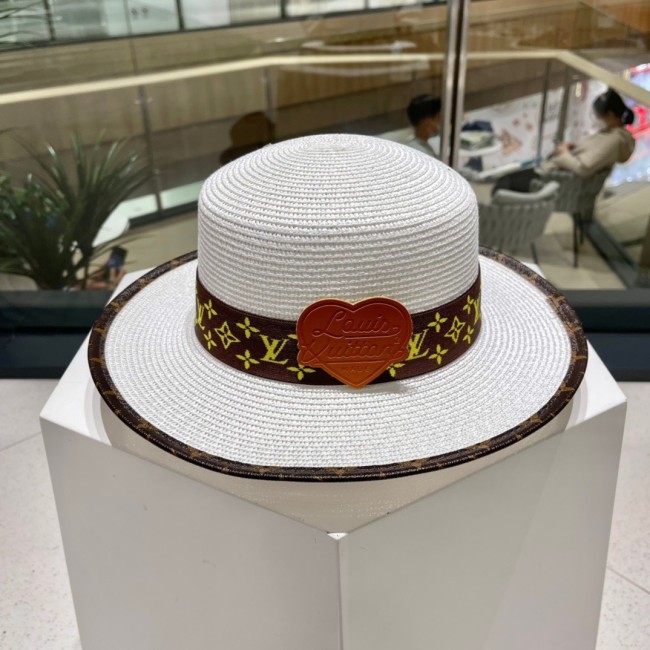 Louis Vuitton Womens Cap Bucket Hat Straw Hat Luxury Brand with Original Box