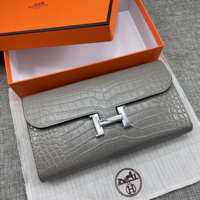 Hermes Womens Mens Wallets Purse Constance Clutch Leather Design Coin Bag with Original Box Whatapp