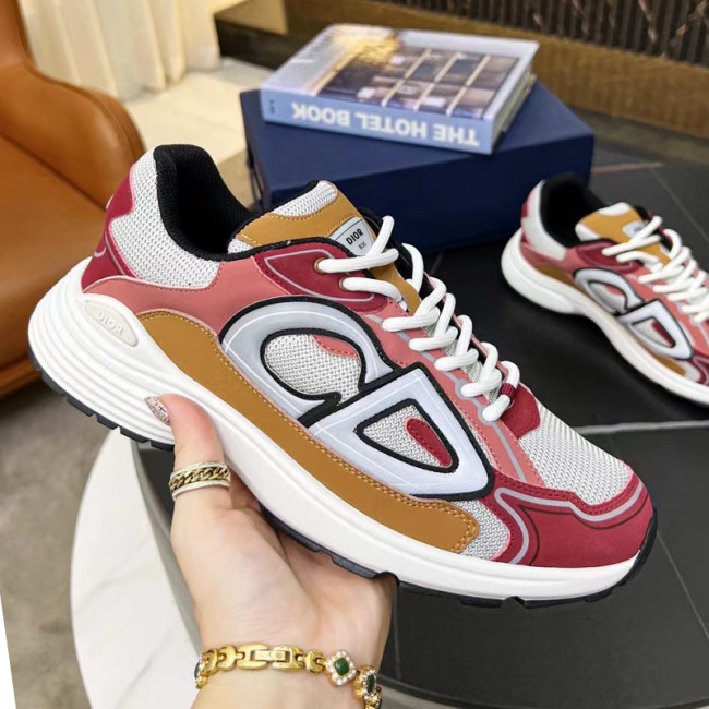 Dior Mens Shoes Sneakers Luxury Brand B30 SNEAKER Mesh and Technical Fabric with Original Box 3SN279ZRA_H840 Whatapp