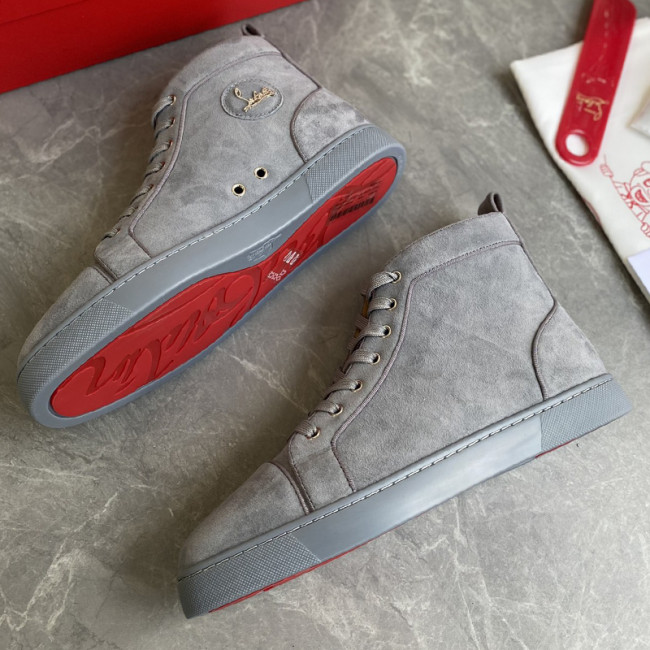 Christian Louboutin Mens Shoes Luxury Brand Red Bottom Design Louis Junior Spikes Flat with Original Box CL sneakers Whatapp