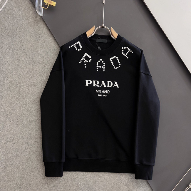 Prada Women Mens Long Sleeve T Shirts Sweatshirt Luxury Brand Mens Sweatshirts Whatapp