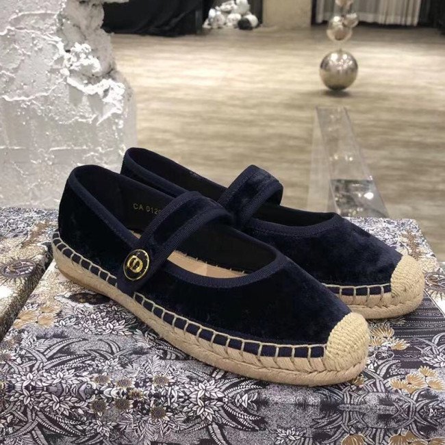 Dior Women Shoes Luxury Brand Design Dior Espadrille Nude Mesh Embroidery Womens Shoes with Original Box Whatapp