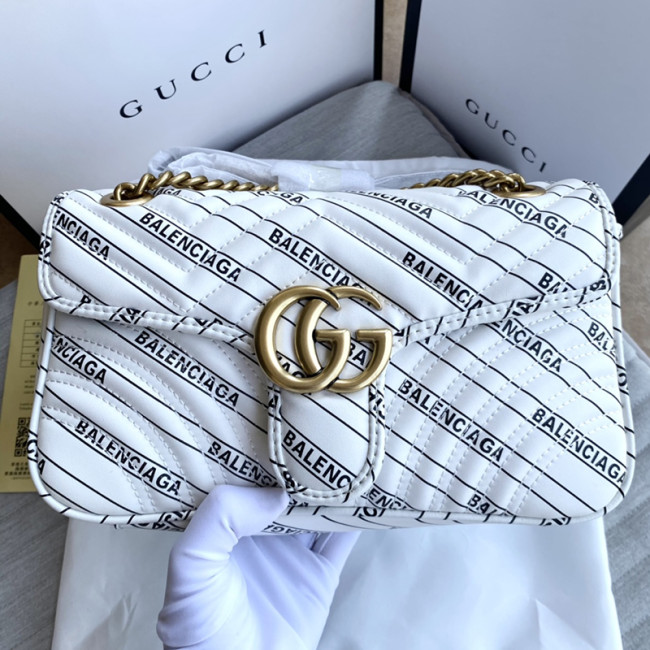 Gucci Womens Bags Shoulder Messenger Bag Luxury Brand Small GG Marmont bag with Original Box Whatapp