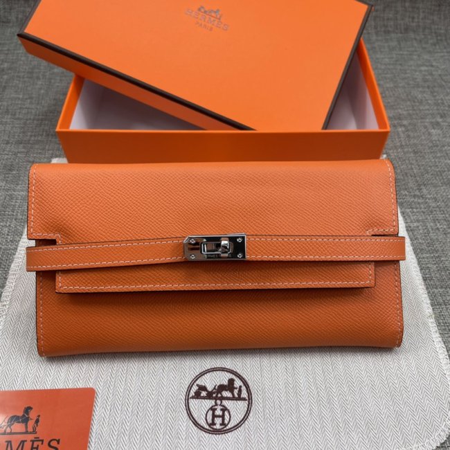 Hermes Womens Mens Wallets Purse Kelly Bag Clutch Leather Design Coin Bag with Original Box Whatapp