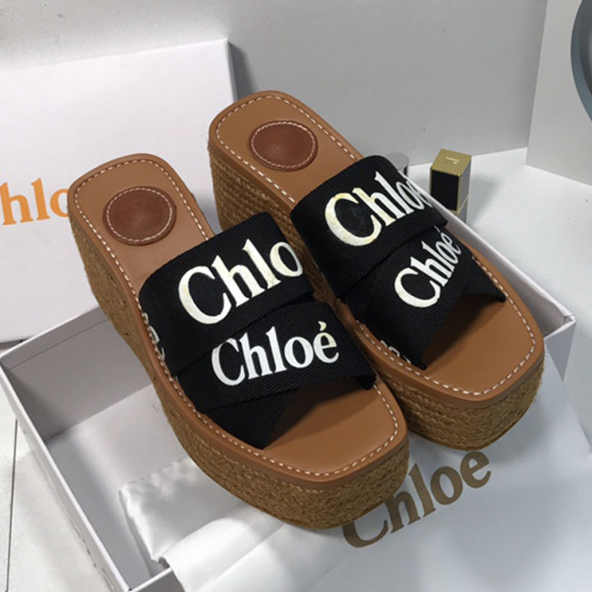 Chloe Womens Shoes Mule Slides Sandals Slippers Luxury Brand with Original Box Summer Design Whatapp