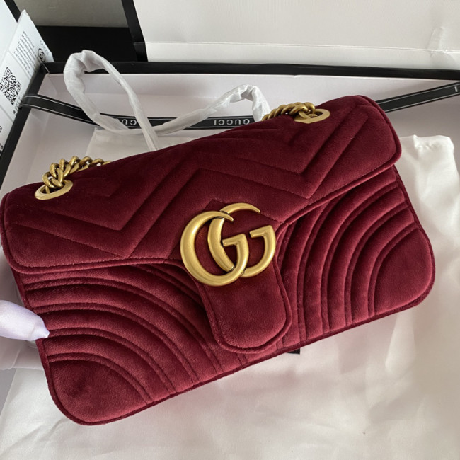 Gucci Womens Bags Shoulder Messenger Bag Luxury Brand Small GG Marmont bag with Original Box Whatapp