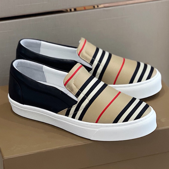 Burberry Men Shoes Fashion Luxury Brand Vintage Cotton Sneaker Casual Shoes for Men with Original Box Whatapp