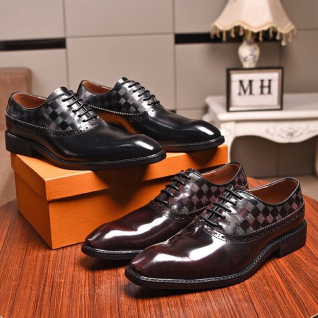 Louis Vuitton Men Shoes Business Luxury Brand LV Dress Shoes with Original Box Whatapp