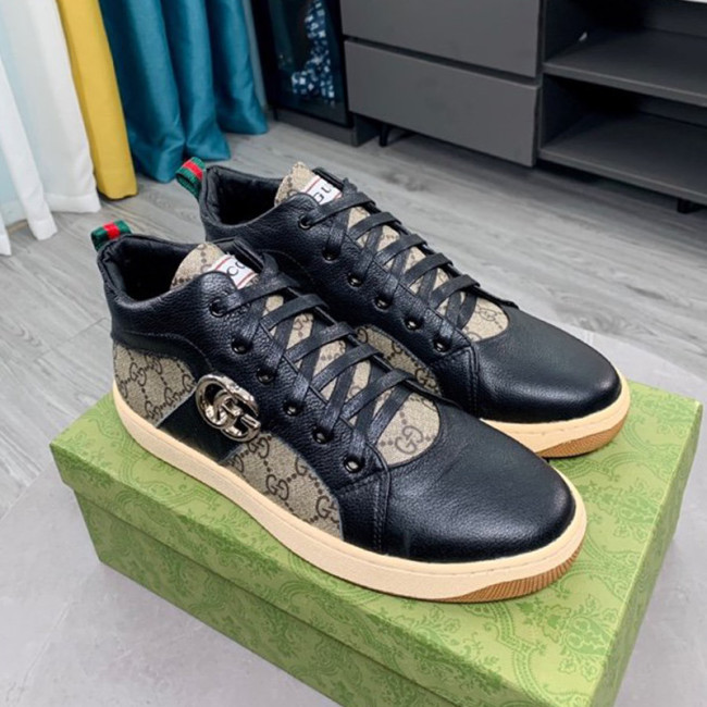 Gucci Mens Shoes Luxury Brand Men's Gucci Tennis Sneaker with Original Box Whatapp