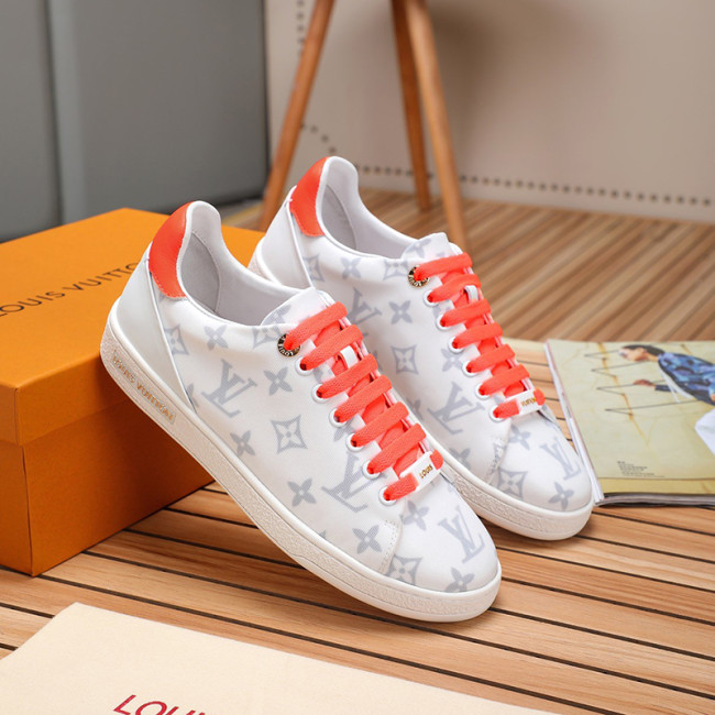 Louis Vuitton Women Shoes Luxury Sneakers Luxury Brand Lace-Up Design FRONTROW SNEAKER Technical fabric and calf leather with Original Box Whatapp