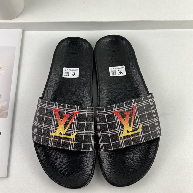 Louis Vuitton Men Shoes Slippers Sandals Flip Flop Luxury Brand WATERFRONT MULE with Original Box Whatapp