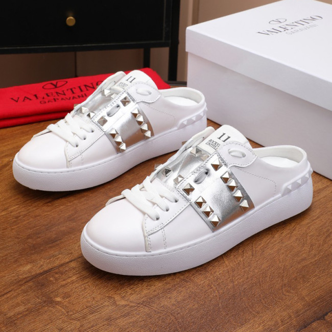 Valentino Womens Shoes Fashion Design Luxury Brand OPEN SNEAKER WITH VLTN PRINT with Original Box WY0S0830BLUA01 Whatapp