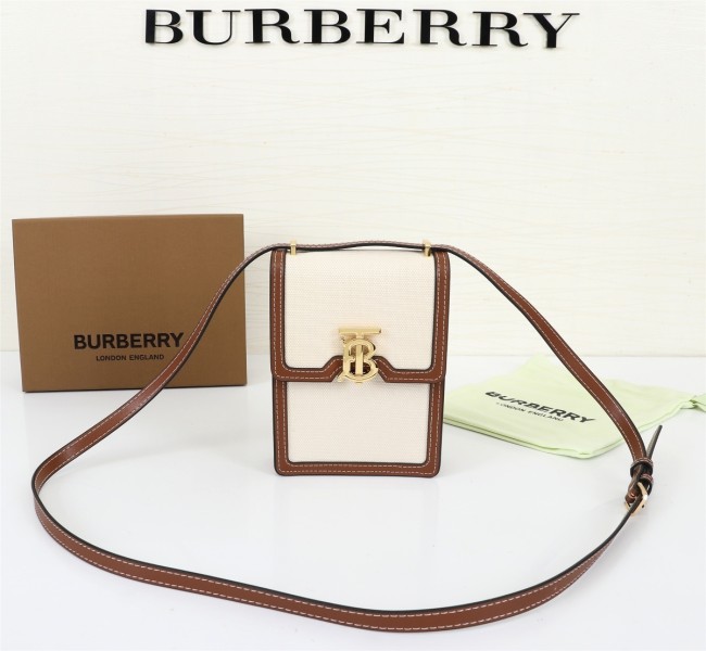 Burberry Womens Bag Cotton Canvas and Leather Robin Bag Whatapp