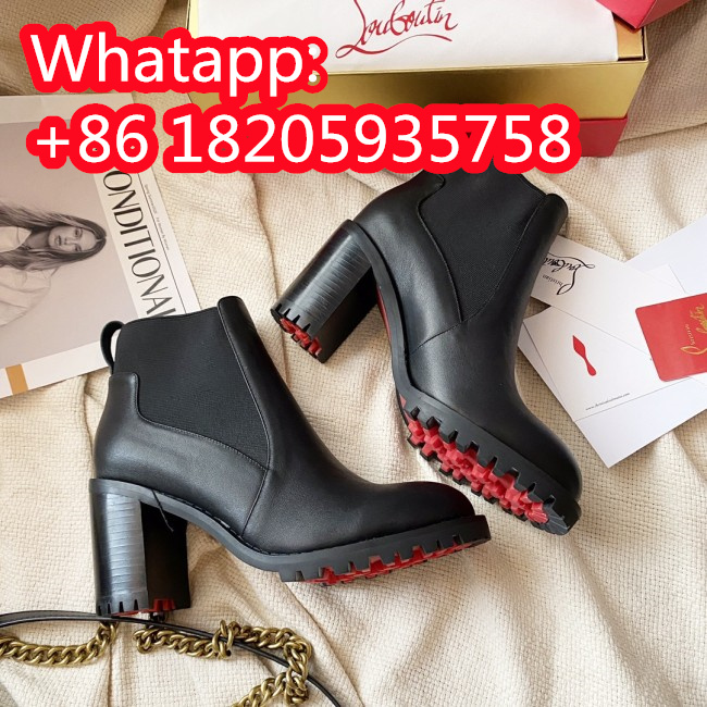 Christian Louboutin Womens Shoes Fashion Boots Luxury Brand with Original Box Fashion Ankle Boots Whatapp