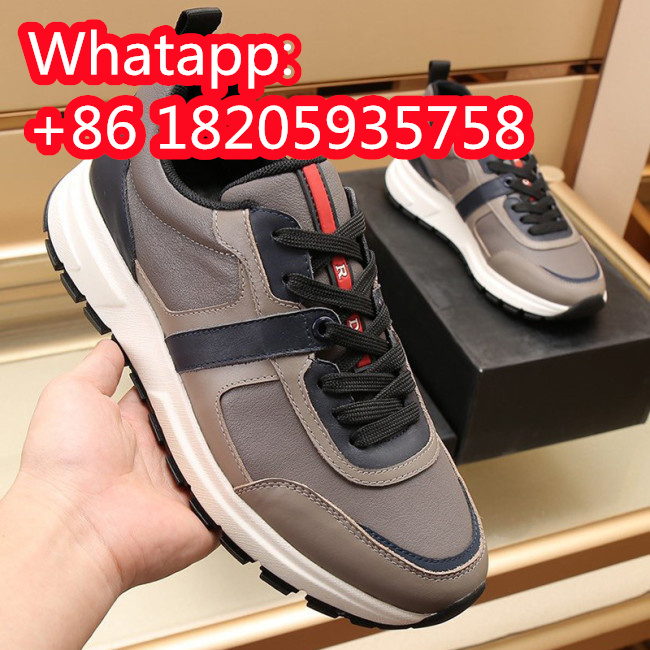 Prada Mens Shoes Sneakers Casual Shoes for Men Luxury Brand Breathable Fashion Sneakers with Original Box Whatapp