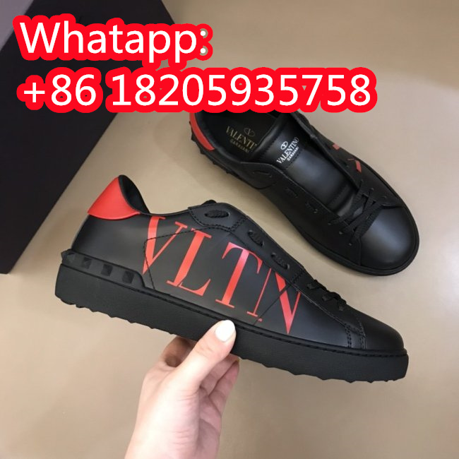 Valentino Men Shoes Fashion Design Luxury Brand Valentino Garavani Open Sneaker With Vltn Print TY2S0830XZU0SM Whatapp