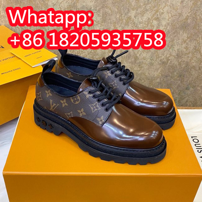 Louis Vuitton Men Shoes Leather Business Luxury Brand LV Dress Shoes with Original Box Whatapp