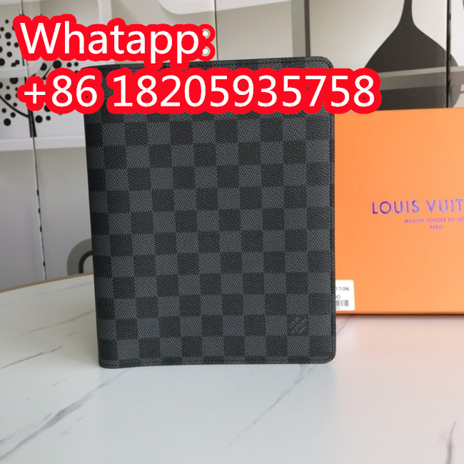 Louis Vuitton Mens Clutch Wallet Purse Bags Luxury Fashion Type Leather Mens Clutch Check Folder Notebook Cover Whatapp