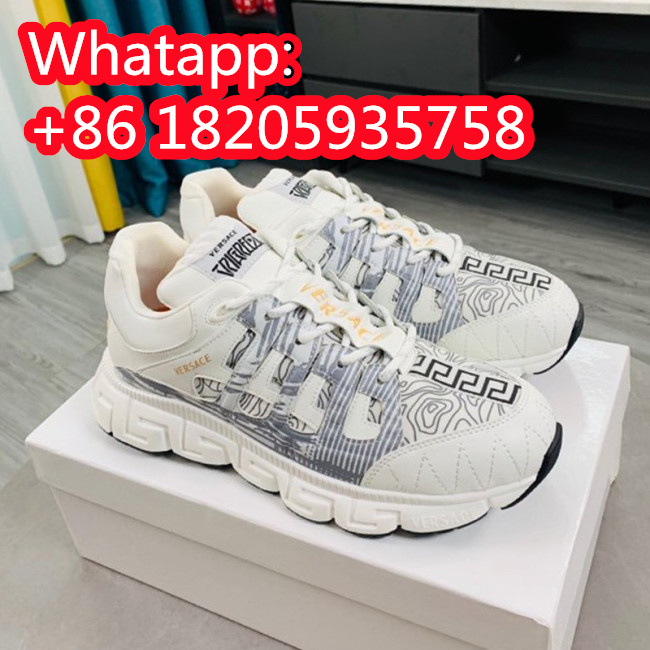 Versace Women Shoes Fashion Design Luxury Brand TRIGRECA SNEAKERS with Original Box Whatapp