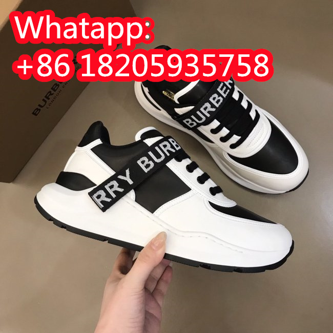 Burberry Mens Shoes Sneakers Fashion Type Luxury Brand Vintage Check Cotton Sneaker with Original Box Whatapp