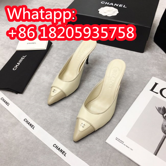 Chanel Womens Shoes High Heels Mules 7cm Whatapp