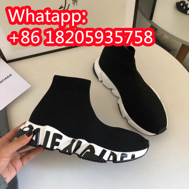 Balenciaga Men Shoes Sneakers Breathable Design Luxury Brand MEN'S SPEED SNEAKER IN BLACK with Original Box Speed Sneakers Whatapp