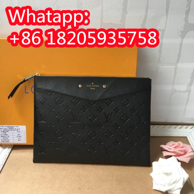 Louis Vuitton Womens Clutch Wallet Purse Bags Luxury Fashion Type DAILY POUCH Monogram Empreinte Leather M62937 Whatapp