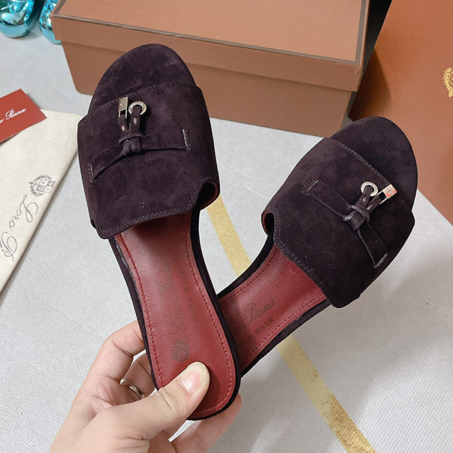 Loro Piana Womens Shoes Sandals Slippers Casual Design Luxury Brand Fashion Shoes for Women with Original Box Whatapp